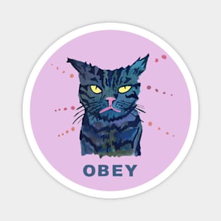 Obey the Cat Magnet